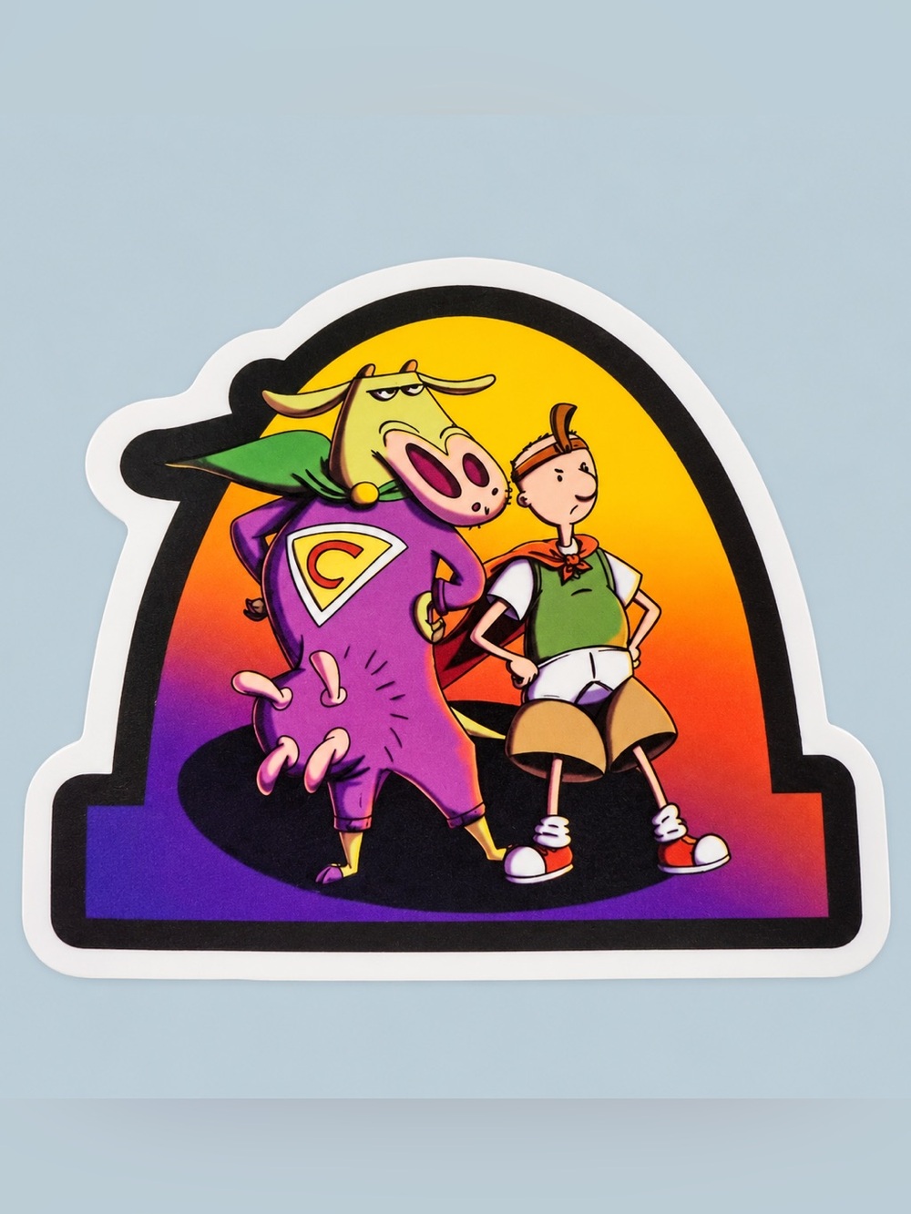 Cowman & Otis | Back at the Barnyard | Nickelodeon Cartoon Sticker | 5/$10